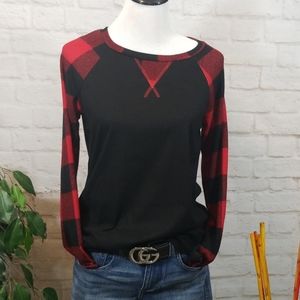 Buffalo plaid baseball style super soft top